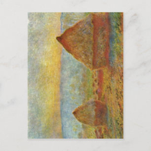 Monet, Claude Heuhaufen 1884 Technique ?l auf Lein Postcard