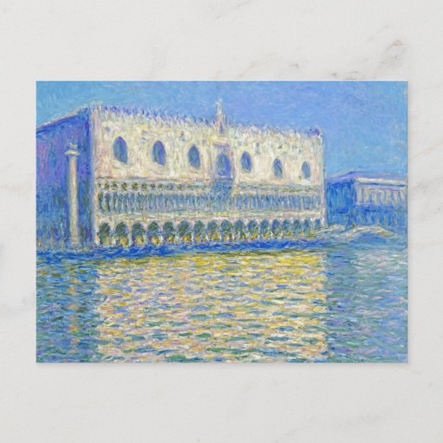 Monet Doge’s Palace Vintage Impressionism Postcard (Front)