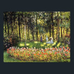 Monet Family in the Artistic Garden Print<br><div class="desc">"The Artist's Family in the Garden at Argenteuil" is an oil painting by French Impressionism artist,  Claude Monet. Claude Monet was one of the founders of French impressionism painting.</div>