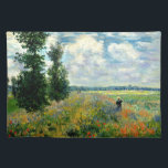 Monet famous painting, Poppy Field at Argenteuil Placemat<br><div class="desc">Poppy Field at Argenteuil,  famous painting by French Impressionist artist Claude Monet</div>