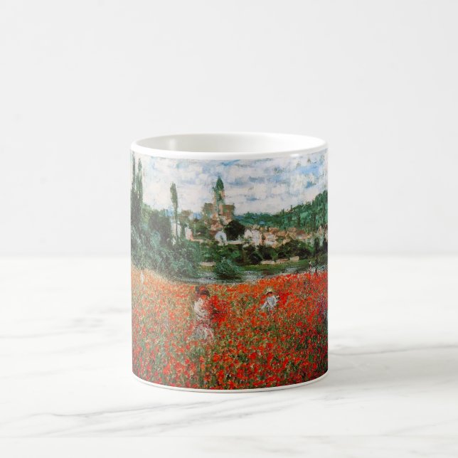 Monet Field of Red Poppies Mug (Center)