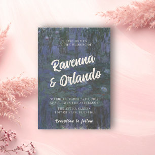 Monet Fine Art Rustic Romantic Inspired Wedding Invitation