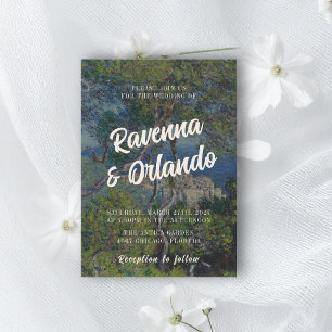 Monet Fine Art Vintage Romantic Inspired Wedding Invitation