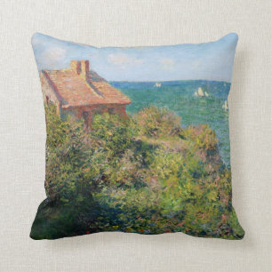 Monet: Fisherman's Village at Varengeville artwork Cushion