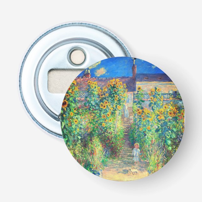 Monet Flower Garden Bottle Opener (Front)