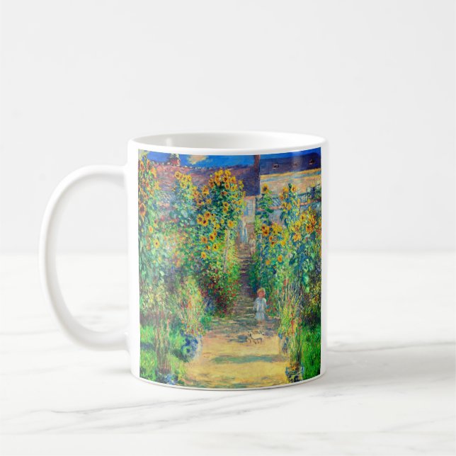 Monet Flower Garden Coffee Mug (Left)