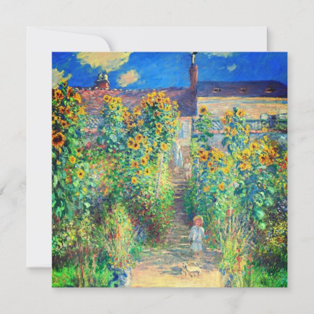 Monet Flower Garden Invitation (Front)