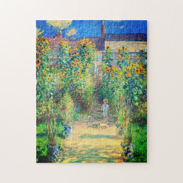 Monet Flower Garden Jigsaw Puzzle (Vertical)