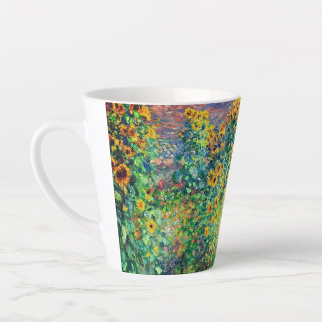 Monet Flower Garden Latte Mug (Left)