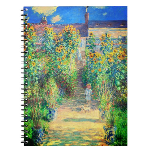 Monet Flower Garden Notebook (Front)