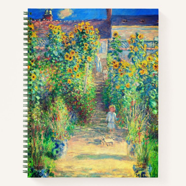 Monet Flower Garden Notebook (Front)