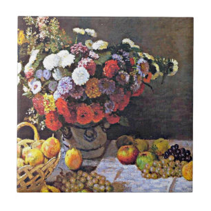 Monet - Flowers and Fruit Ceramic Tile
