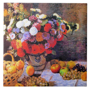 Monet - Flowers and Fruit Ceramic Tile