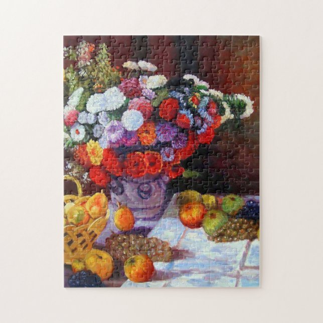 Monet Flowers and Fruit Jigsaw Puzzle (Vertical)