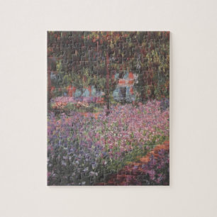 Monet flowers Artist Garden Giverny vines art Jigsaw Puzzle
