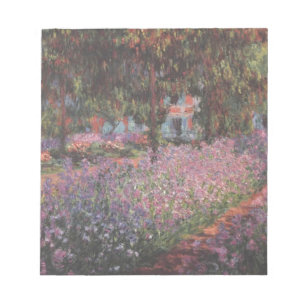 Monet flowers Artist Garden Giverny vines art Notepad