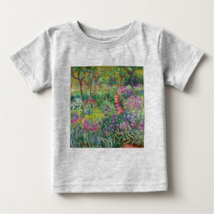 monet flowers vintage the-iris-garden-at-giverny baby T-Shirt