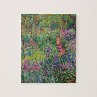 monet flowers vintage the-iris-garden-at-giverny jigsaw puzzle