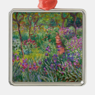 monet flowers vintage the-iris-garden-at-giverny metal tree decoration