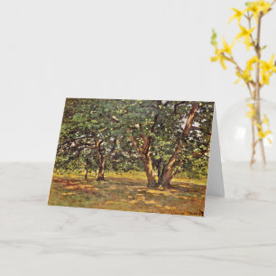 Monet - Fontainebleau Forest Card