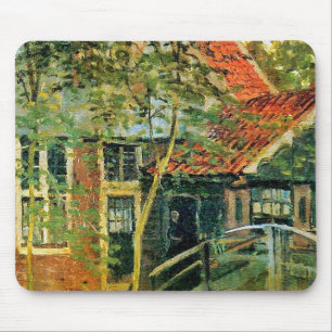 Monet France Impressionist People Little Bridge Pa Mouse Pad