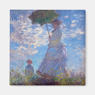 Monet France Impressionist People Woman with a Par Magnet