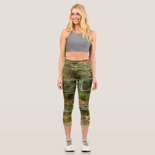 Monet French Japanese Bridge Giverney Capri Leggings