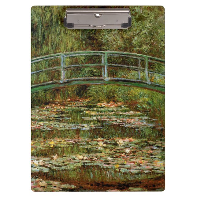 Monet French Japanese Bridge Giverney Clipboard (Front)