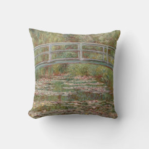 Monet French Japanese Bridge Giverney Cushion