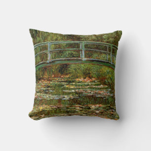 Monet French Japanese Bridge Giverney Cushion