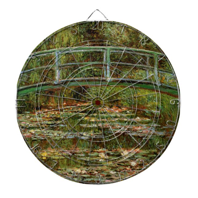 Monet French Japanese Bridge Giverney Dartboard (Front)