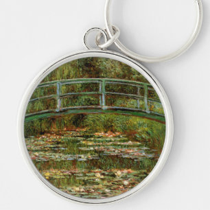 Monet French Japanese Bridge Giverney Key Ring