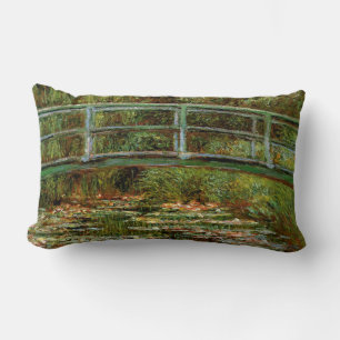 Monet French Japanese Bridge Giverney Lumbar Cushion