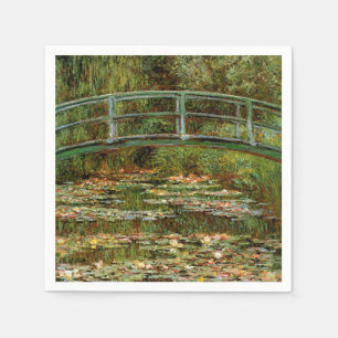 Monet French Japanese Bridge Giverney Napkin