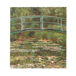 Monet French Japanese Bridge Giverney Notepad