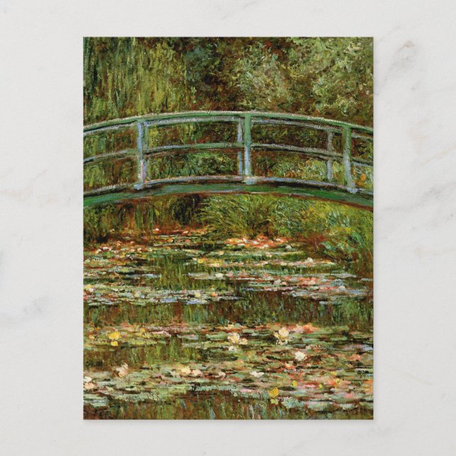 Monet French Japanese Bridge Giverney Postcard (Front)