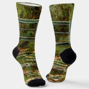 Monet French Japanese Bridge Giverney Socks