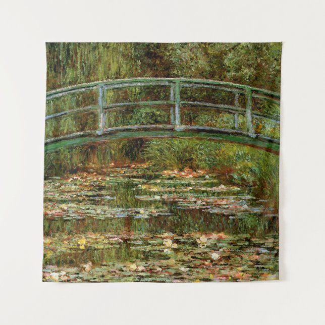 Monet French Japanese Bridge Giverney Tapestry (Front)