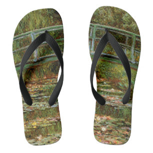 Monet French Japanese Bridge Giverney Thongs