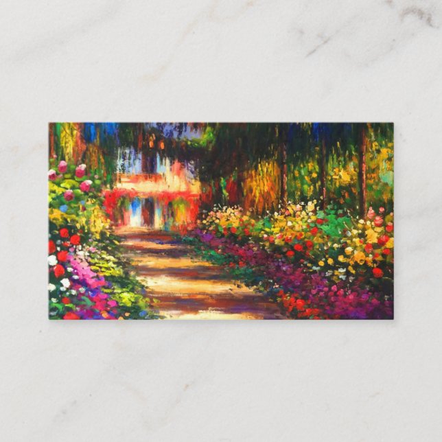 Monet Garden at Giverny Enclosure Card (Front)