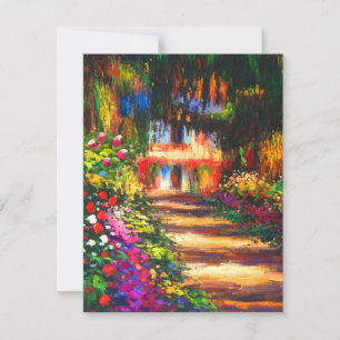 Monet Garden at Giverny Invitation