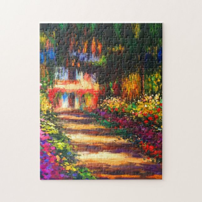 Monet Garden at Giverny Jigsaw Puzzle (Vertical)