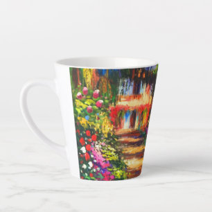 Monet Garden at Giverny Latte Mug