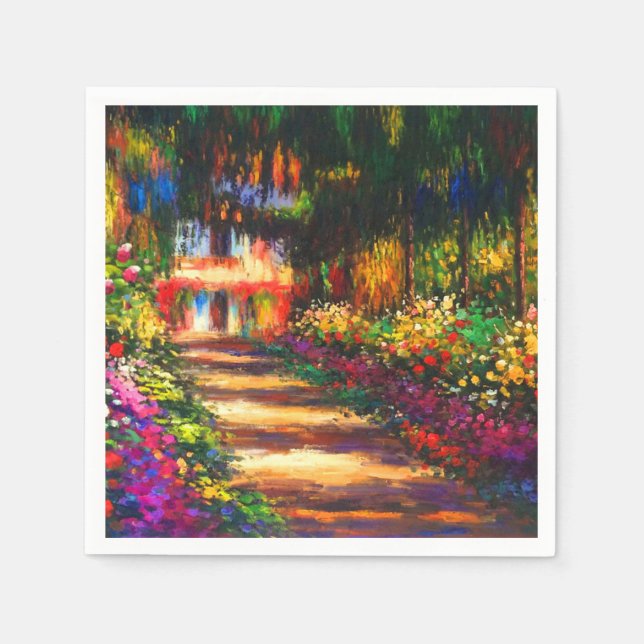 Monet Garden at Giverny Napkin (Front)