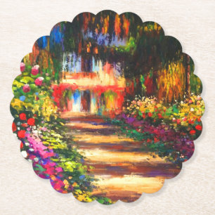Monet Garden at Giverny Paper Coaster
