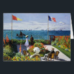 Monet Garden at Sainte Adresse<br><div class="desc">Monet Garden at Sainte Adresse. Oil on canvas 1867. One of French Impressionist Claude Monet’s most famous early paintings, Garden at Sainte-Adresse features a couple standing before the harbour of Sainte Adresse in front of the French flag. The garden in which they stand is lush with flowers and sailboats and...</div>