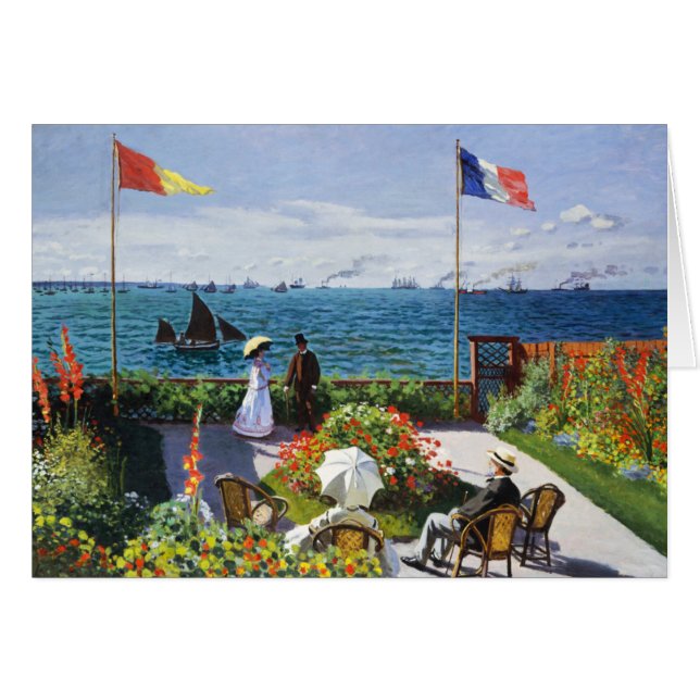 Monet Garden at Sainte Adresse (Front Horizontal)