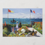 Monet Garden at Sainte Adresse Invitations<br><div class="desc">Monet Garden at Sainte Adresse invitations. Oil on canvas 1867. One of French Impressionist Claude Monet’s most famous early paintings, Garden at Sainte-Adresse features a couple standing before the harbour of Sainte Adresse in front of the French flag. The garden in which they stand is lush with flowers and sailboats...</div>