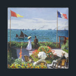 Monet Garden at Sainte Adresse Magnet<br><div class="desc">Monet Garden at Sainte Adresse monet magnet. Oil on canvas 1867. One of French Impressionist Claude Monet’s most famous early paintings, Garden at Sainte-Adresse features a couple standing before the harbour of Sainte Adresse in front of the French flag. The garden in which they stand is lush with flowers and...</div>