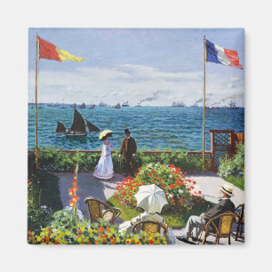 Monet Garden at Sainte Adresse Magnet